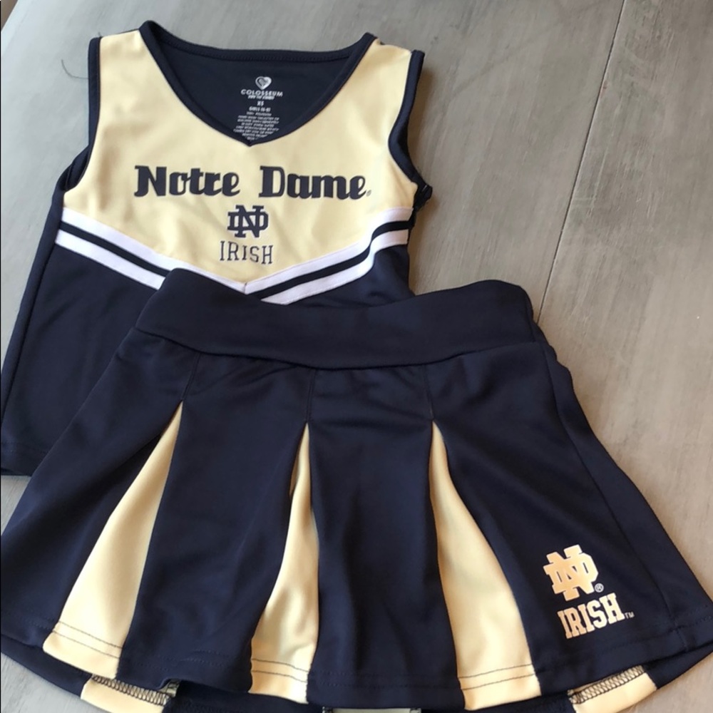 Notre dame cheerleading outfit
